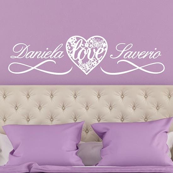 Wall stickers personalizzati con nomi