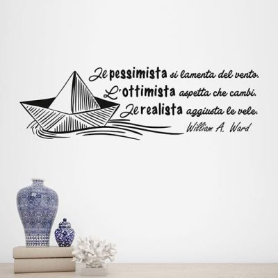 Adesivi da parete con aforisma adesivo