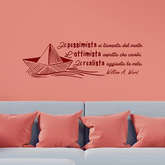 Adesivi da parete con aforisma adesivo murale