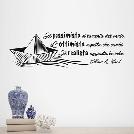 Adesivi da parete con aforisma adesivo