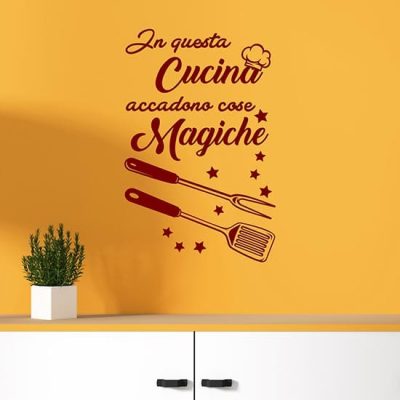 Adesivi da parete con scritte per cucina decorazioni
