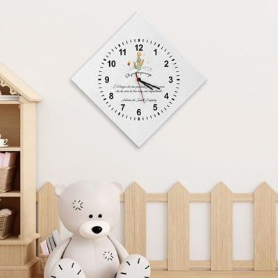 Orologio da parete del piccolo principe su tela