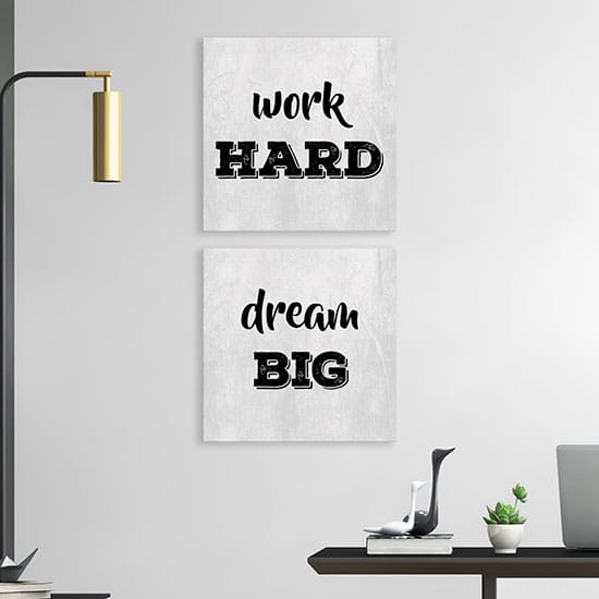 Quadri su tela con scritte per ufficio per arredare