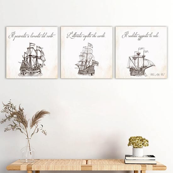 quadri su tela con frase di Ward