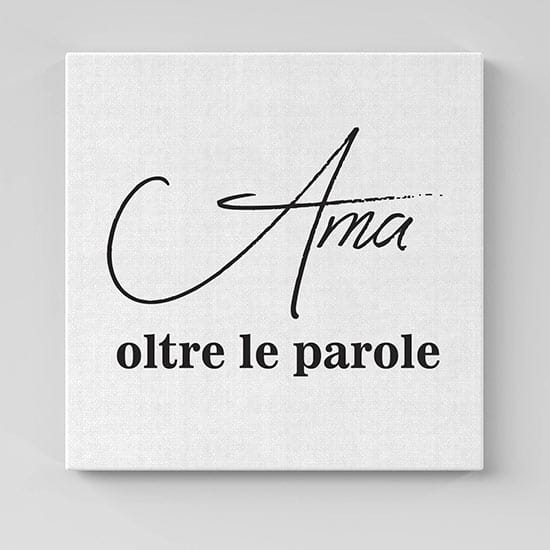Quadri moderni frasi su tela da muro
