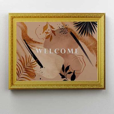 Quadro moderno astratto con cornice