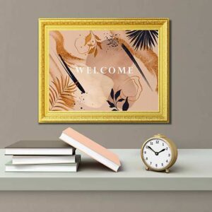 Quadro moderno astratto con cornice su tela