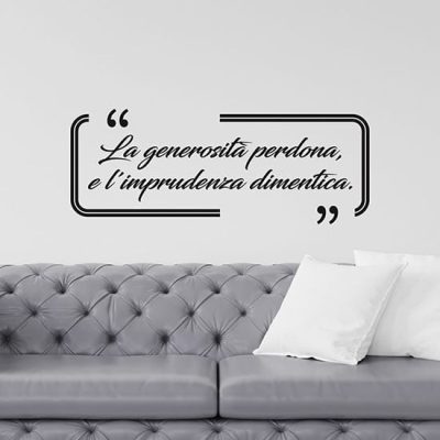 Scritta adesiva da parete per arredare