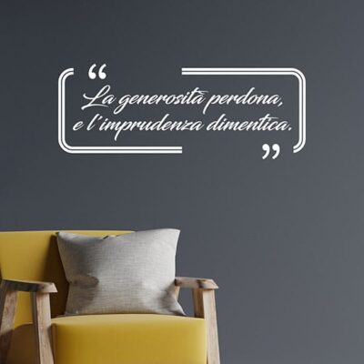 Scritta adesiva da parete per arredare con originalità