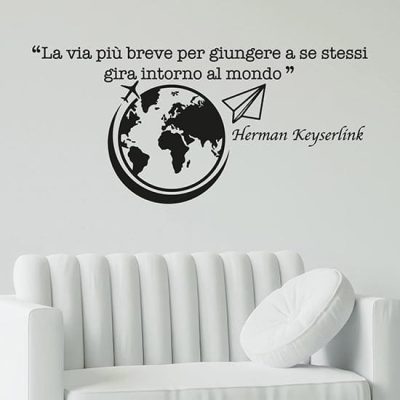 Frase viaggio con adesivi da parete
