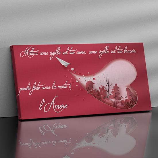 Quadri moderni con Cantico dei Cantici da appendere