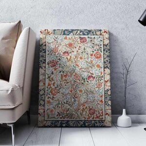 Quadro con stampa di William Morris su tela moderna