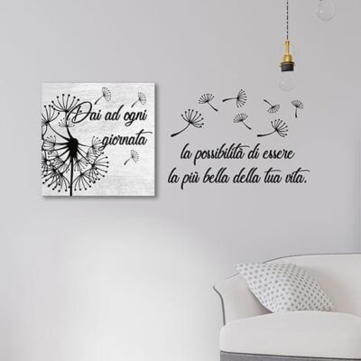 Quadro su tela con frase adesiva di Mark Twain