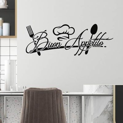 Scritta adesiva buon appetito