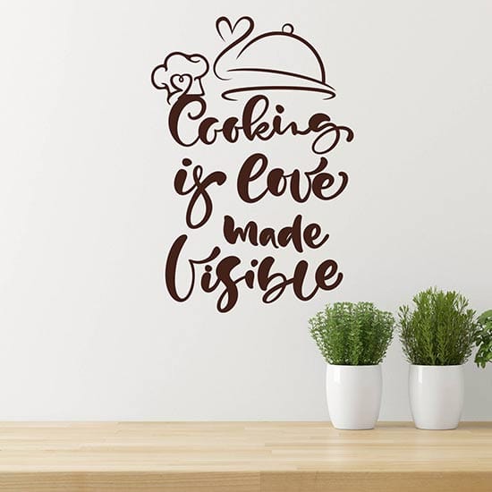 Scritte adesive da parete per cucina