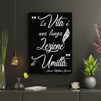 Quadro bianco e nero su tela