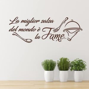 Scritte adesive da muro per la cucina stickers murali