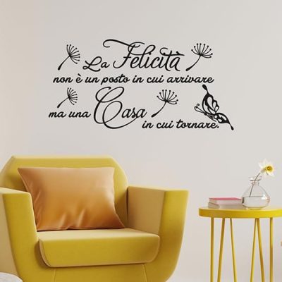 Adesivi per muro con frase sulla famiglia