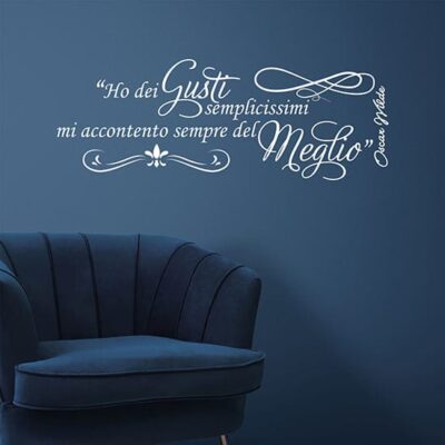 Frase adesiva da muro di Oscar Wilde per decorare