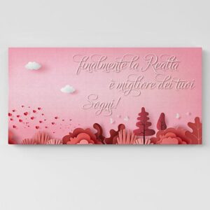 Quadri per camera da letto su tela con frase d'amore