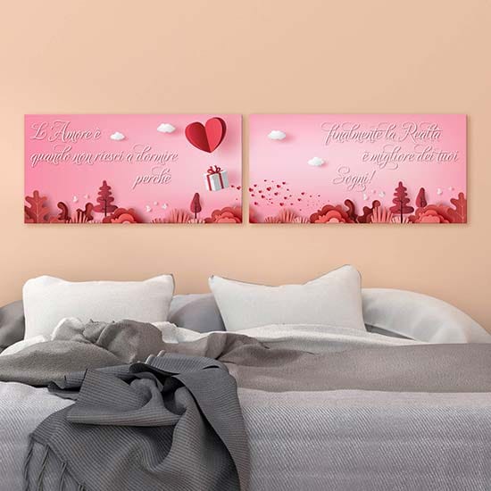 Quadri per camera da letto su tela