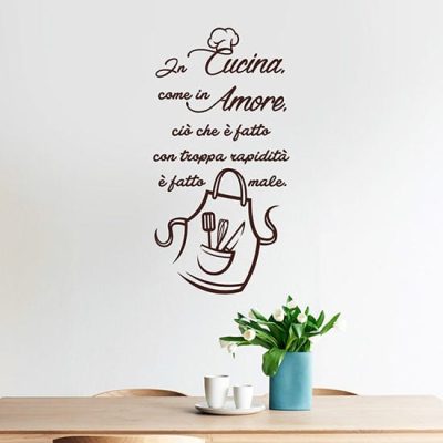 Decorazioni adesive da muro per cucina