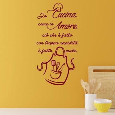 Decorazioni adesive da muro per cucina wall stickers