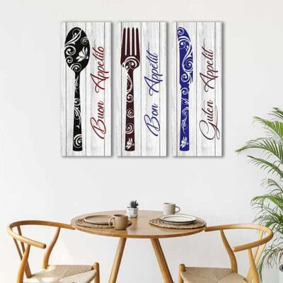 Quadri shabby su tela per cucina per arredare