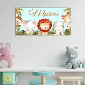Quadro personalizzato per bambini su tela decorazione per camere