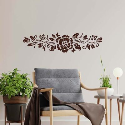 fiori adesivi da muro stilizzati