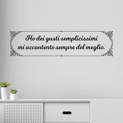 Adesivi personalizzati da parete con frase