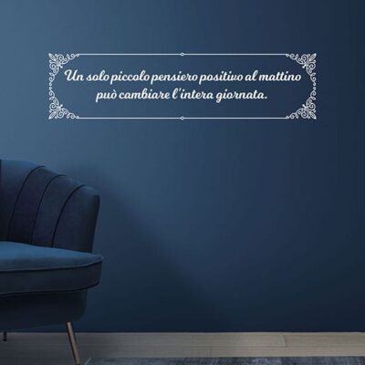 Adesivi personalizzati da parete con frase per arredare