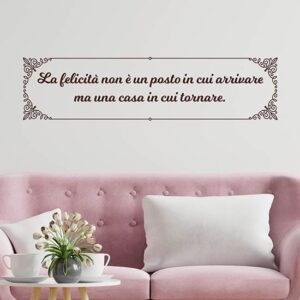 Adesivi personalizzati da parete con frase per decorare