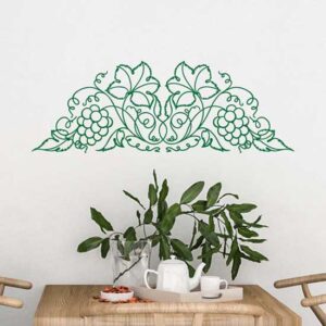 Disegno adesivo murale uva decorativa