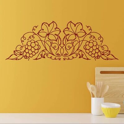 Disegno adesivo murale uva decorazione da parete