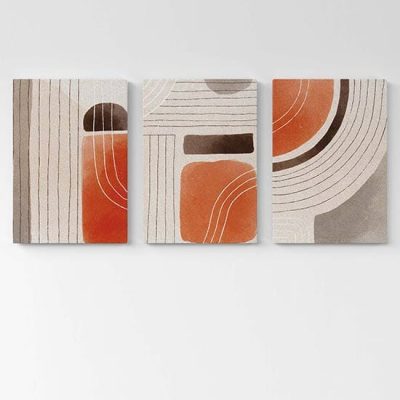 Quadri astratti moderni 3 tele