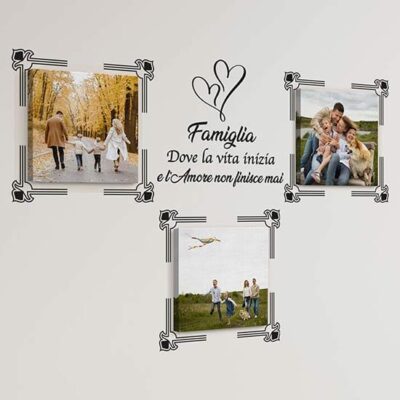 Quadri personalizzati con adesivi murali famiglia