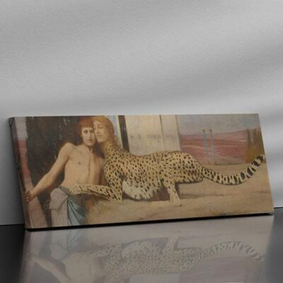 Quadro famoso le carezze di Khnopff su tela