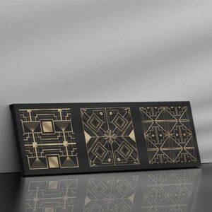 Quadro moderno art déco su tela