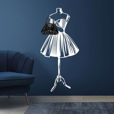 Adesivi da muro appendiabiti manichino arredo