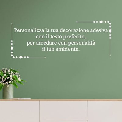 Adesivi da muro personalizzati con frase, decorazioni