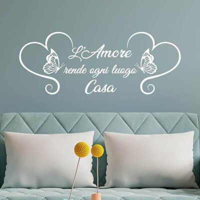 Adesivi da parete per la famiglia con frase stickers murali