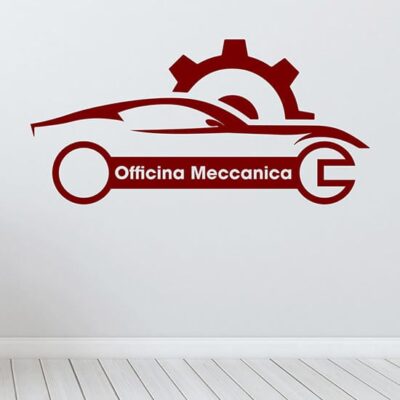 Adesivi da parete personalizzati per officine stickers murali