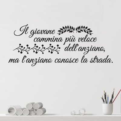 Adesivi murali con proverbio africano