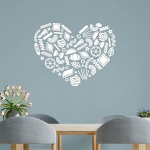 Adesivi murali pasta italiana decorazioni da parete