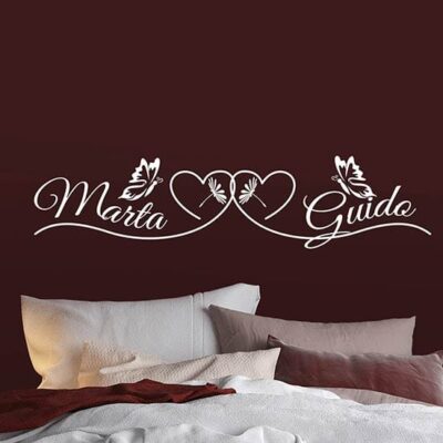 Adesivi murali personalizzati per camera da letto capezzali