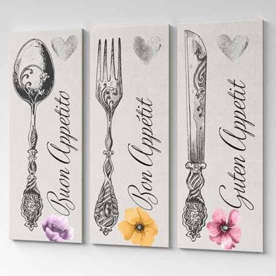 Quadri cucina buon appetito