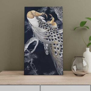 Quadro su tela con pavoni artistici per arredare