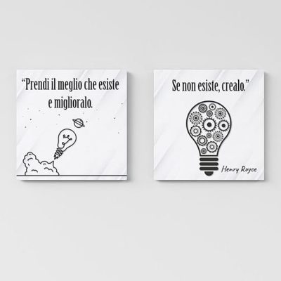 Quadri moderni con frase su tela