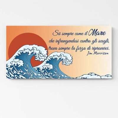 Quadro moderno con frase motivazionale